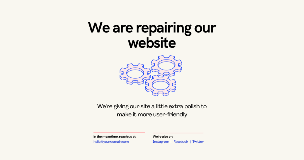 Work on maintenance and upgrades