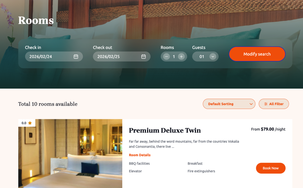 Tourfic v2.21.0: Room Archive Support, Elementor Template Builder & Advanced Room Features 1 image