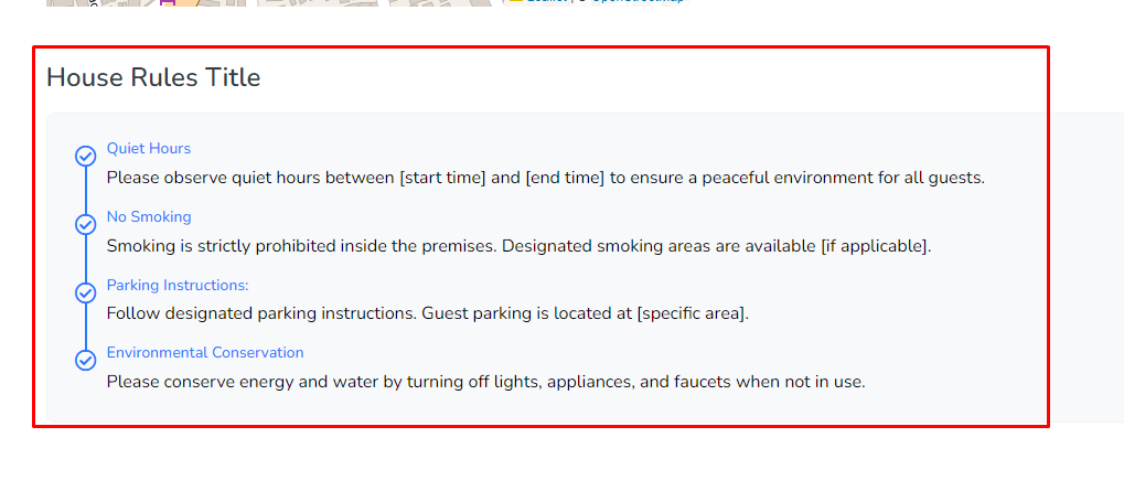 Information 6 Houser roles frontend apartment view for tourfic