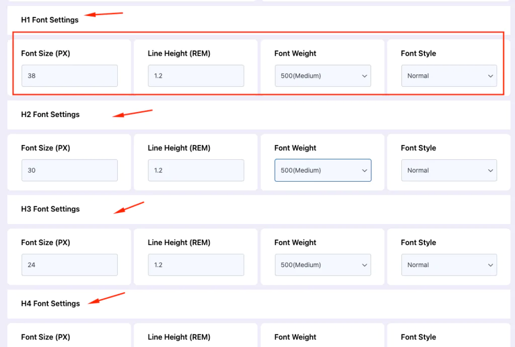 Tourfic Global Design panel heading settings 1024x691 1