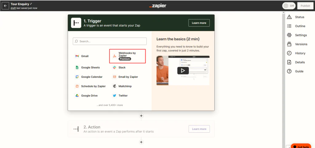 Integration 14 Zapier Intigration with tourfic 4 1024x480 2