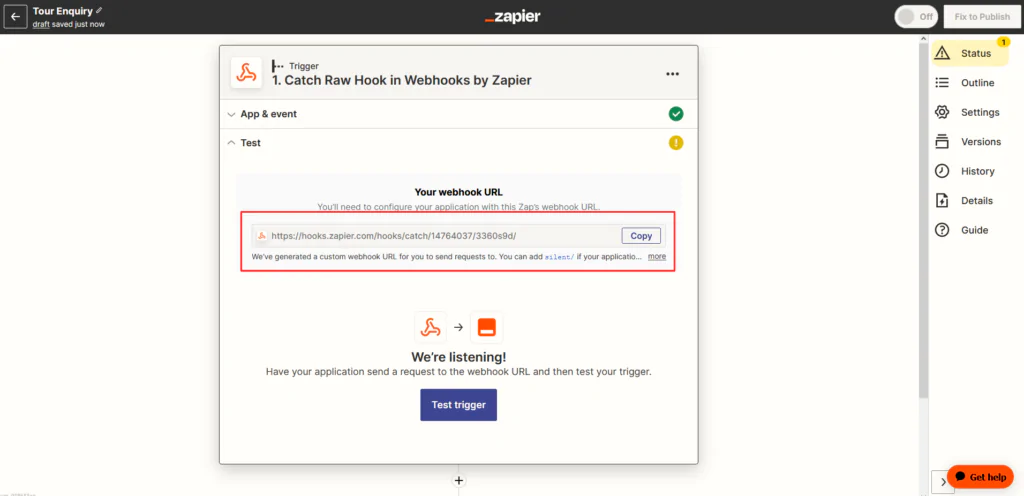 Integration 16 Zapier Intigration with tourfic 6 1024x496 2