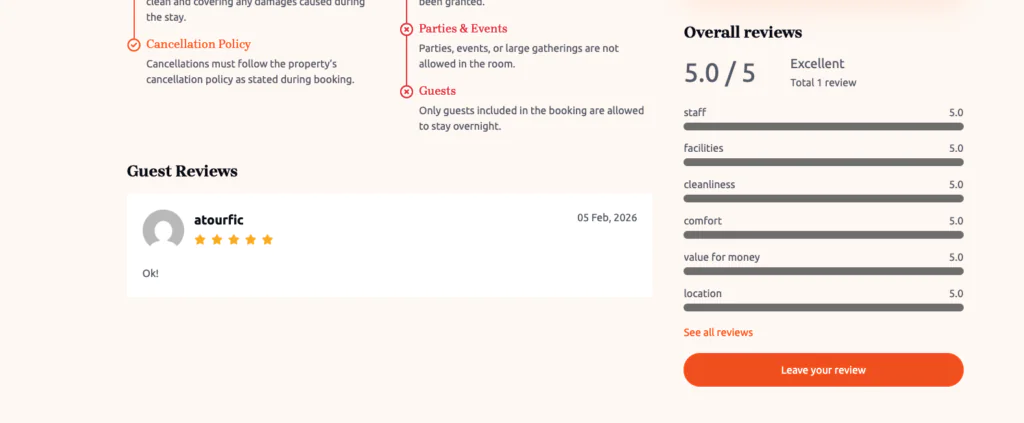 Single Room Booking 10 review 1024x423 1