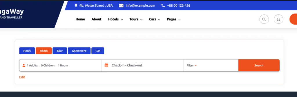 Single Room Booking 2 search form 1024x336 1